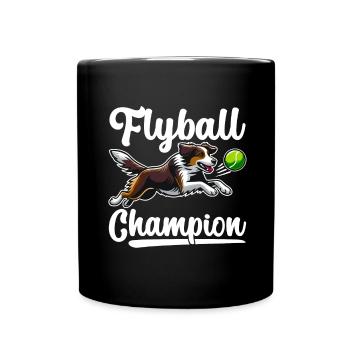 Flyball Dog Sports - Full Colour Mug - black - Front