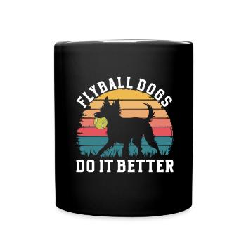 Flyball Dog Sports - Full Colour Mug - black - Front