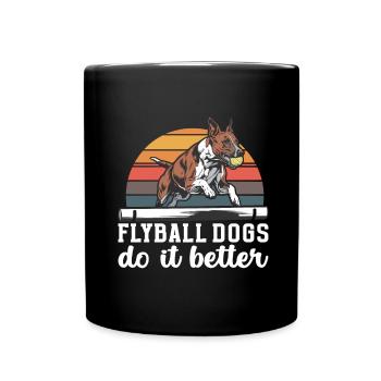 Flyball Dog Sports - Full Colour Mug - black - Front