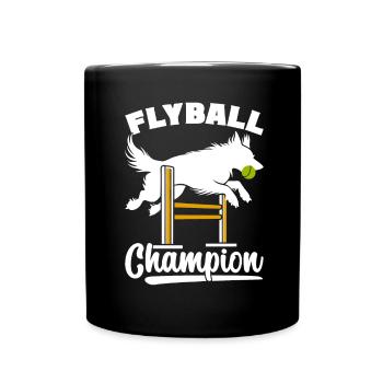 Flyball Dog Sports - Full Colour Mug - black - Front