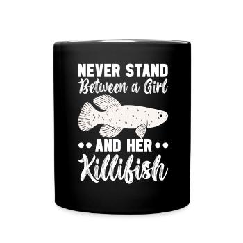 Killifisch Aquarium Amateurs de poissons - Mug uni - noir - Devant