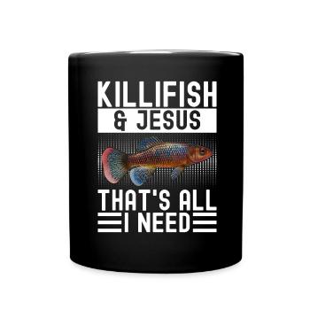Killifisch Aquarium Amateurs de poissons - Mug uni - noir - Devant