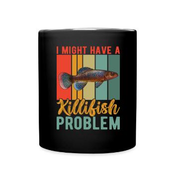 Killifisch Aquarium Amateurs de poissons - Mug uni - noir - Devant