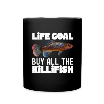 Killifisch Aquarium Amateurs de poissons - Mug uni - noir - Devant