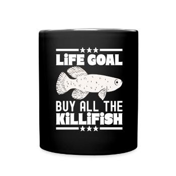 Killifisch Aquarium Amateurs de poissons - Mug uni - noir - Devant