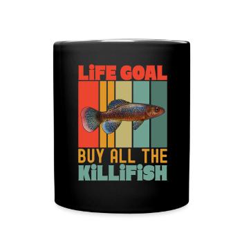 Killifisch Aquarium Amateurs de poissons - Mug uni - noir - Devant
