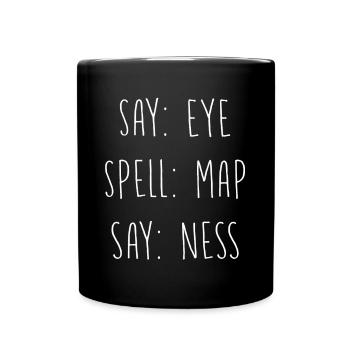 Spelling Game - Full Colour Mug - black - Front