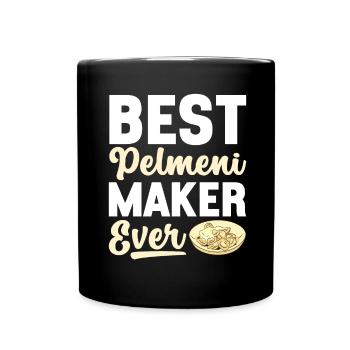 Pelmeni Russian Cuisine - Full Colour Mug - black - Front