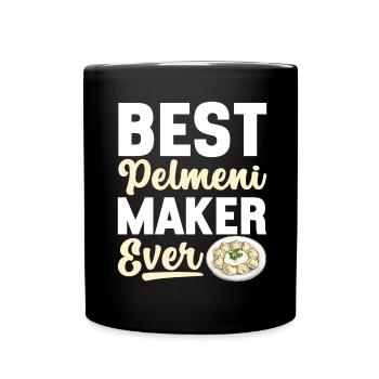 Pelmeni Russian Cuisine - Full Colour Mug - black - Front