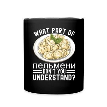 Pelmeni Cuisine russe - Mug uni - noir - Devant