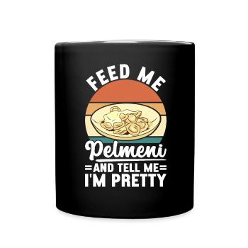 Pelmeni Russian Cuisine - Full Colour Mug - black - Front