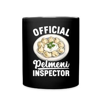 Pelmeni Russische Küche - Tasse einfarbig - Schwarz - Vorne