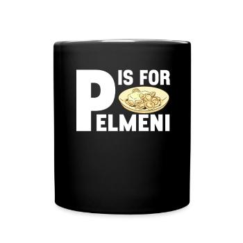 Pelmeni Russian Cuisine - Full Colour Mug - black - Front