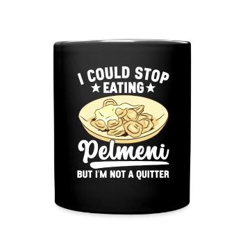 Pelmeni Russian Cuisine - Full Colour Mug - black - Front