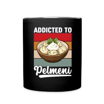Pelmeni Russian Cuisine - Full Colour Mug - black - Front