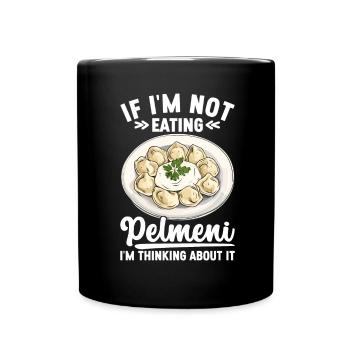Pelmeni Russian Cuisine - Full Colour Mug - black - Front