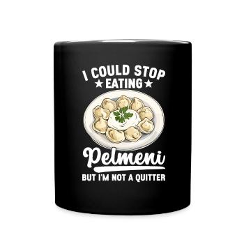 Pelmeni Russian Cuisine - Full Colour Mug - black - Front