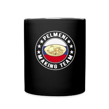 Pelmeni Russian Cuisine - Full Colour Mug - black - Front