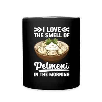 Pelmeni Russian Cuisine - Full Colour Mug - black - Front