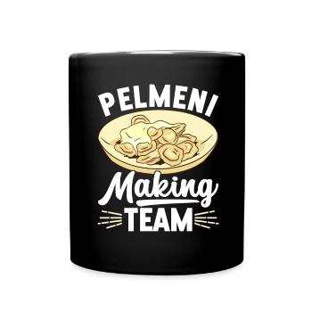Pelmeni Russian Cuisine - Full Colour Mug - black - Front