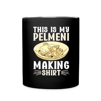Pelmeni Russian Cuisine - Full Colour Mug - black - Front