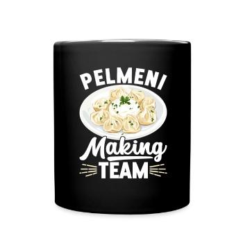 Pelmeni Russian Cuisine - Full Colour Mug - black - Front