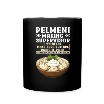 Pelmeni Russian Cuisine - Full Colour Mug - black - Front