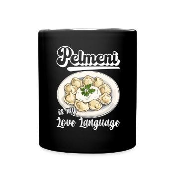 Pelmeni Russian Cuisine - Full Colour Mug - black - Front