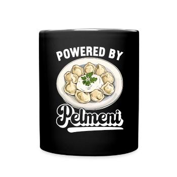 Pelmeni Russian Cuisine - Full Colour Mug - black - Front