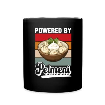 Pelmeni Russische Küche - Tasse einfarbig - Schwarz - Vorne