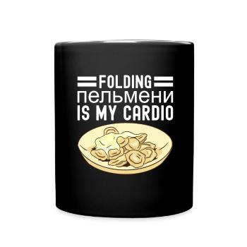 Pelmeni Russian Cuisine - Full Colour Mug - black - Front
