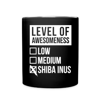 Shiba Inu - Full Colour Mug - black - Front