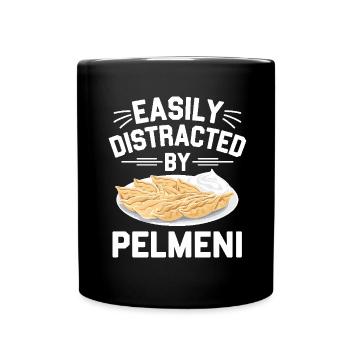 Pelmeni Russian Cuisine - Full Colour Mug - black - Front