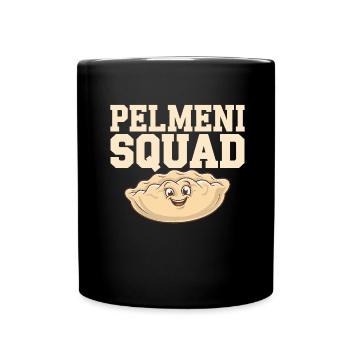 Pelmeni Russische Küche - Tasse einfarbig - Schwarz - Vorne