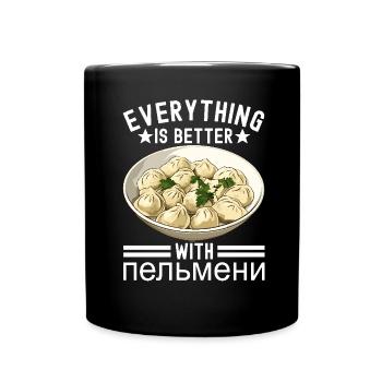 Pelmeni Cuisine russe - Mug uni - noir - Devant
