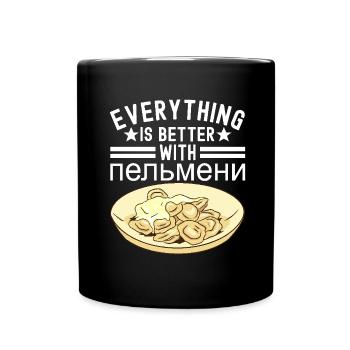 Pelmeni Cuisine russe - Mug uni - noir - Devant
