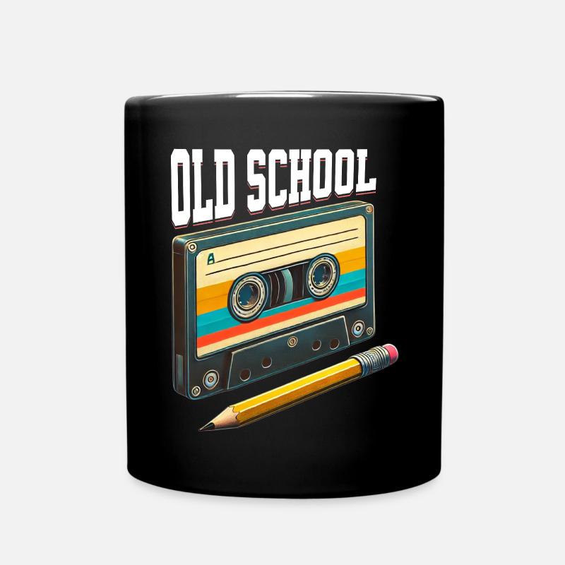 Kassette Old School Kassette Mixtape - Tasse einfarbig - Schwarz