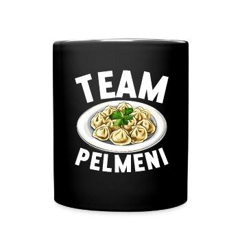 Pelmeni Russian Cuisine - Full Colour Mug - black - Front