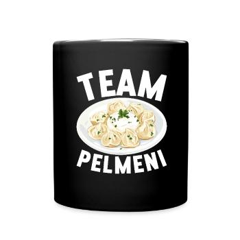 Pelmeni Russian Cuisine - Full Colour Mug - black - Front