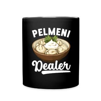 Pelmeni Russische Küche - Tasse einfarbig - Schwarz - Vorne