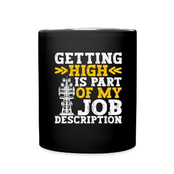 Industrial Climbers Tower Climbers Industrial Climbing - Full Colour Mug - black - Front