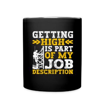 Industrial Climbers Tower Climbers Industrial Climbing - Full Colour Mug - black - Front