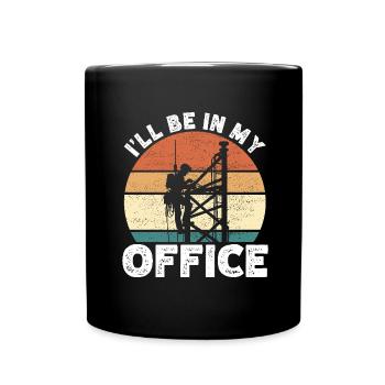 Industrial Climbers Tower Climbers Industrial Climbing - Full Colour Mug - black - Front