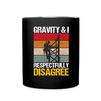 Industrial Climbers Tower Climbers Industrial Climbing - Full Colour Mug - black - Front