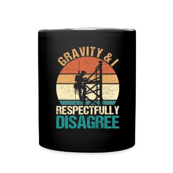 Industrial Climbers Tower Climbers Industrial Climbing - Full Colour Mug - black - Front