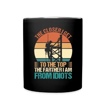 Industrial Climbers Tower Climbers Industrial Climbing - Full Colour Mug - black - Front