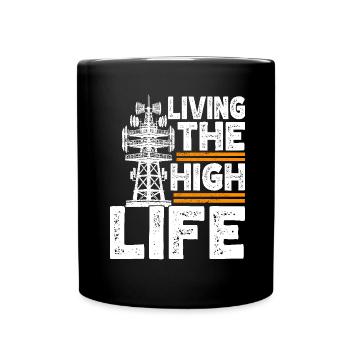 Industrial Climbers Tower Climbers Industrial Climbing - Full Colour Mug - black - Front