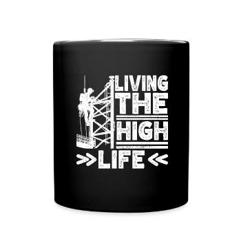 Industrial Climbers Tower Climbers Industrial Climbing - Full Colour Mug - black - Front