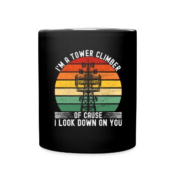 Industrial Climbers Tower Climbers Industrial Climbing - Full Colour Mug - black - Front