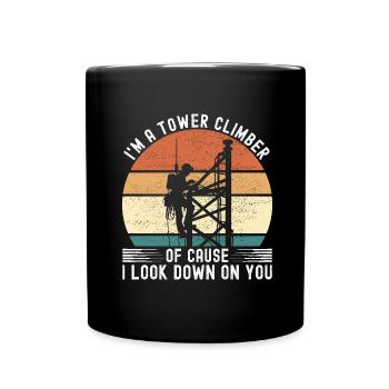 Industrial Climbers Tower Climbers Industrial Climbing - Full Colour Mug - black - Front